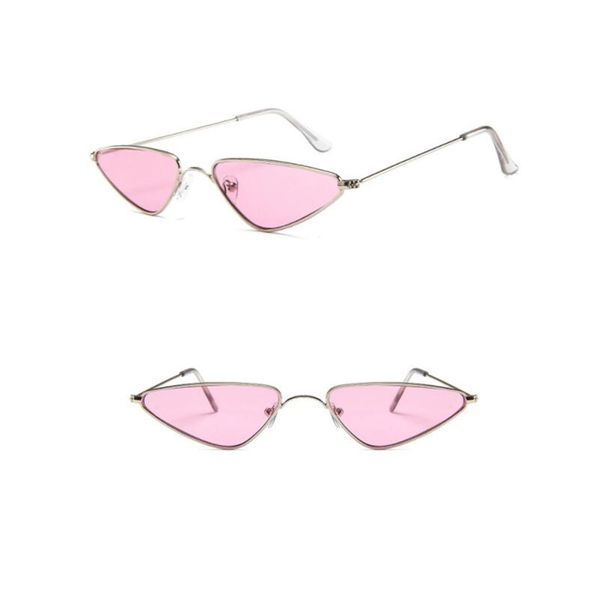 

new sunglasses trend cat-eye sunglasses small frame triangle glasses ocean piece cat eye women glasses shopping, White;black