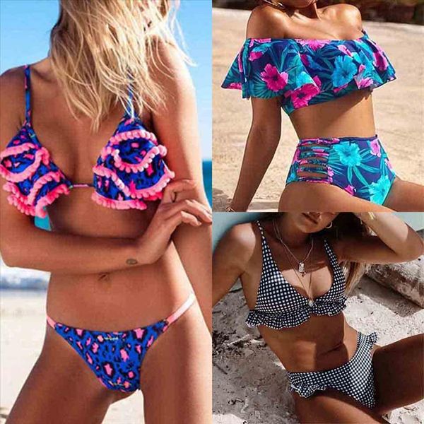 

new push up bikinis women print vintage swimsuit swimwear female brazilian bikini sets women bathing suits, White;black