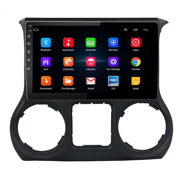 

10-дюймовый 2 din bluetooth автомобильный сенсорный hd video stereo gps плеер am fm-радио поддержка зеркало link aux in для jeep wrangler 20