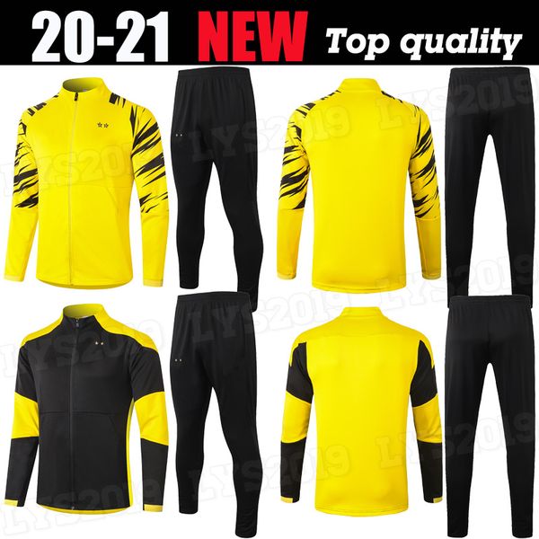 

jacket training wear haaland reus borussia 20 21 dortmund soccer set 2020 jogging suit bellingham sancho reus hummels brandt, Black