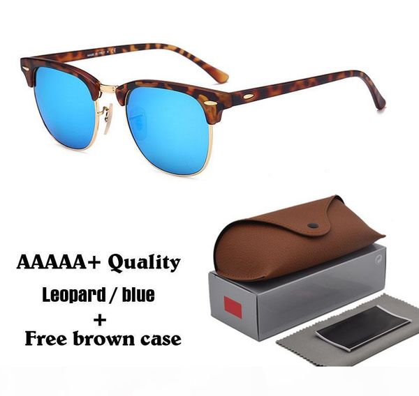 

8 color choices brand sunglasses men women travel sun glasses driving glasses glass lenses with cases and box, White;black