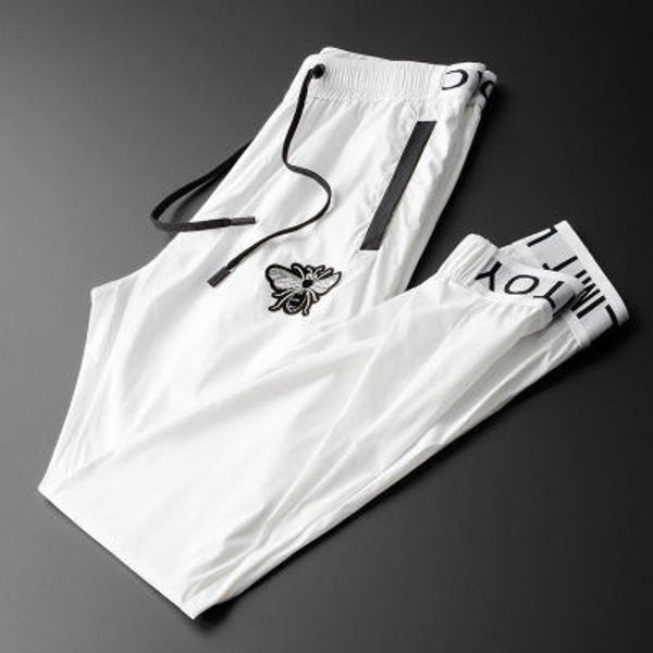 

womens casual joggers fashion bees embroidery joggers fashion boys hiphop streetwear 2020 new trousers aisan size m-4xl