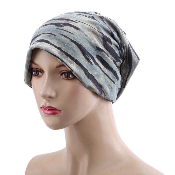 

fashion spring women's hat turban autumn winter warm headdress caps colorful scarf sport sunscreen beanies accessories, Blue;gray