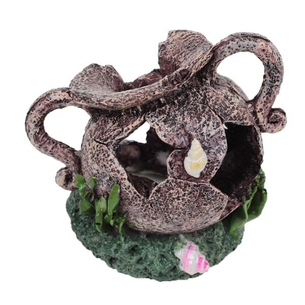 

new vintage resin aquarium vase barrels landscaping fish tank decoration