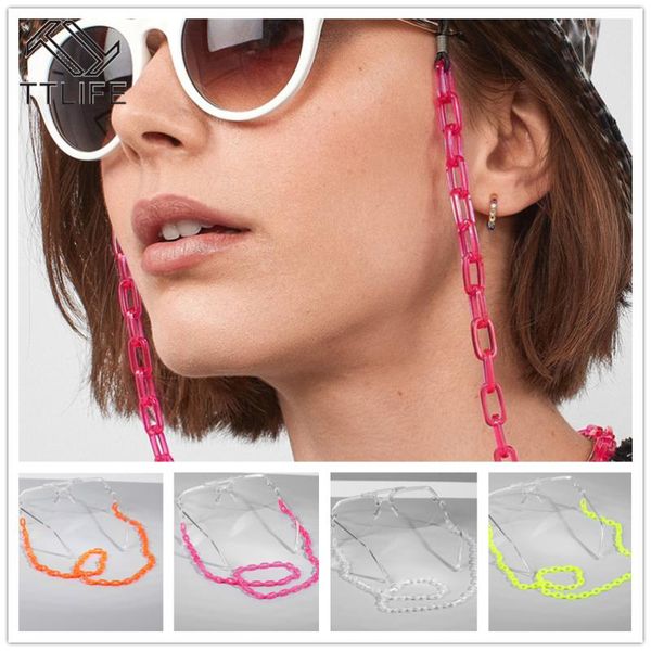 

ttlife reading glasses цепь для женщин девушки противоскользящего регулируемых очков шнура держатель шея ремень солнцезащитных очки цепь rea, Silver