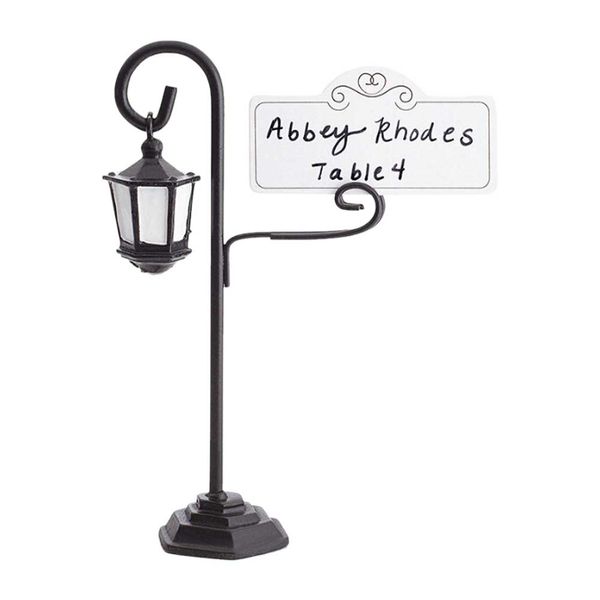 

reception clip menu streetlight shape place card holder l wedding decor