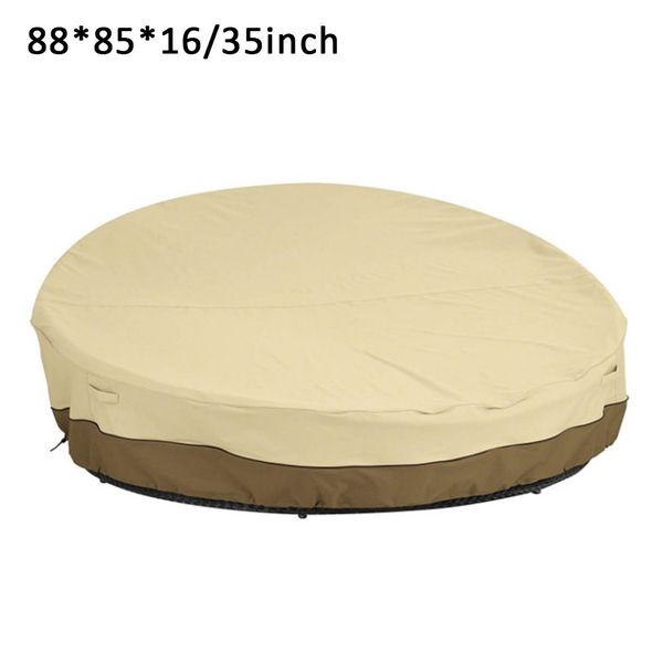 

ткань оксфорд водостойкой непромокаемые открытый сад круглый патио кушетка обложка