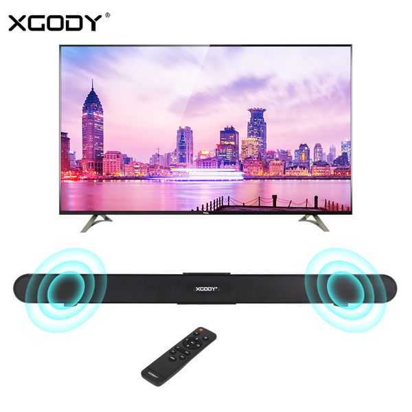 

xgody home theater soundbar tv s-xs01 40w bluetooth 4.0 sound bar wireless speaker system subwoofer coax opt usb remote control