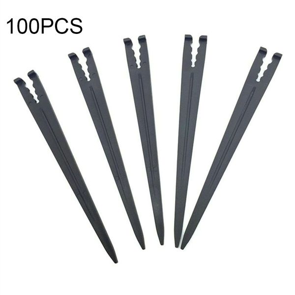 

100pcs greenhouse drip irrigation tools insert hook fixed stem water hose home
