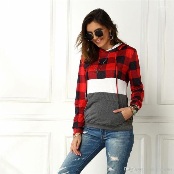 

sleeve autumn designer fashion solid color spring 2020 new style casual apparel plaid print women designer hoodies long, Black