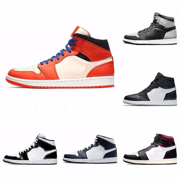 

new 1s high 3 shattered og bred toe banned game royal shoes men 1s shadow sneakers with box j#08-265