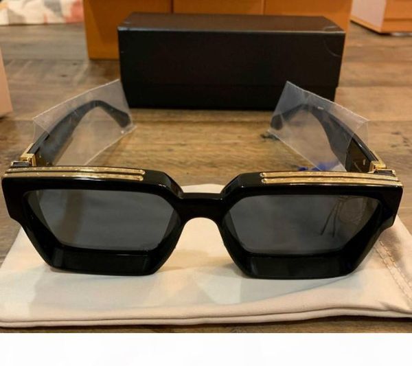 

2020 fashion brand millionaire sunglasses black oversized square frame evidence sunglasses quality luxury with original boxes polarized, White;black