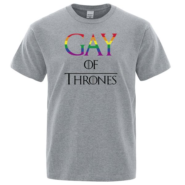 

2019 summer gay pride tshirt gay of thrones print t-shirt man casual tee short sleeve cotton t shirt brand clothing