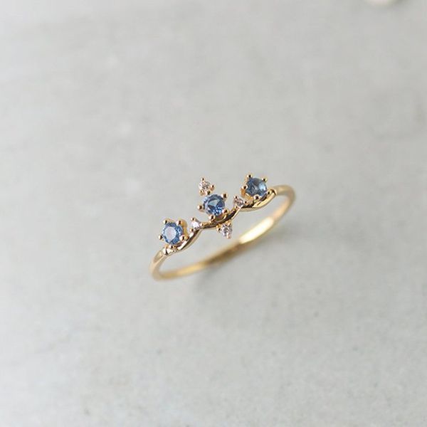 

trendy crystal crown rings love romantic jewelry for women birthday gold color engagement princess wedding ring jewelry gifts, Golden;silver