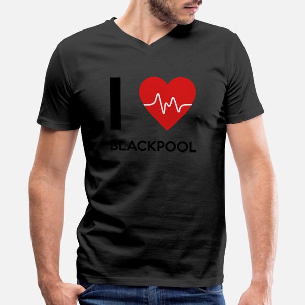 

i love blackpool t shirt men create cotton o-neck slim graphic new fashion spring novelty shirt