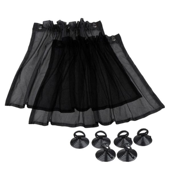 

2 pcs auto car protection window curtain sun shade universal car sunshade sunscreen block curtain with suction cup