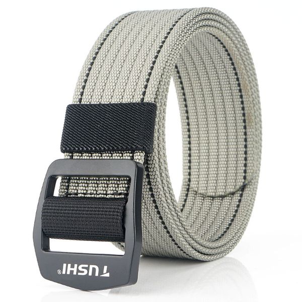 

men's nylon belt youth casual personality belt men's outdoor sports simple wild tactical trend, Black;brown