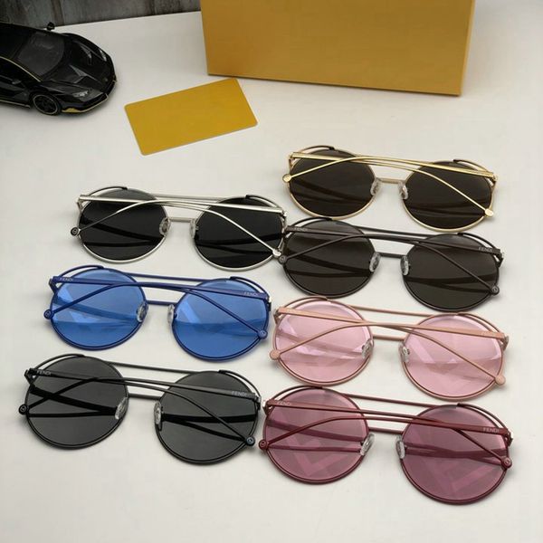 

New Style In Spring And Summer Designer Sunglasses Men And Women Sunglasses Circular Retro Color Sunglasses Network Celebrities With The Sa