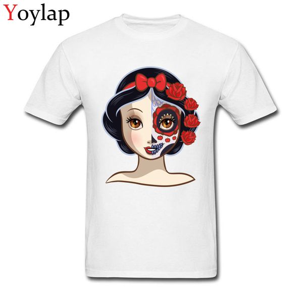 

normal sugar skull series poisoned apple princess mens t-shirt dominant summer fall crew neck all cotton t shirt tee-shirt