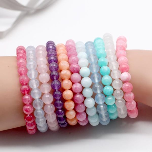 

natural stone bracelets wholesale 10pcs charms beaded fashion bracelets party jewelry for women etb004, Black