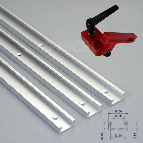 

aluminium alloy t-track slot miter track jig fixture t-slot and track sfor carpenter manual router table woodworking tools