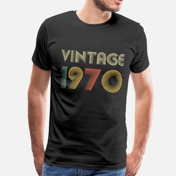

vintage 1970 50th birthday gift for dad mom t shirt men print cotton s-xxxl standard cute funny summer style pattern shirt