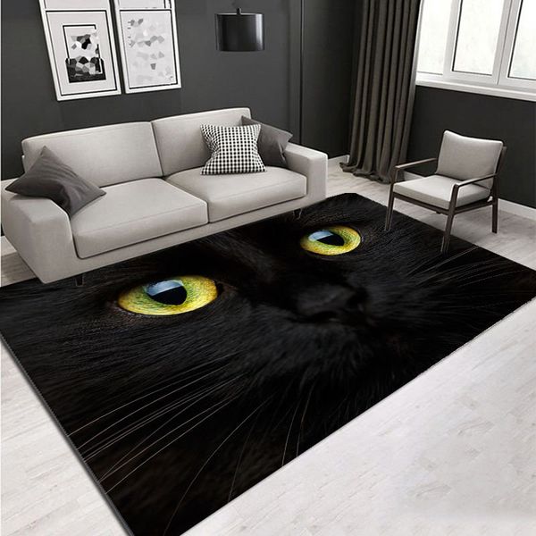 3d Animal Eyes Black Carpet Big Anti Slip Carpet Bedroom Floor Mat Soft Sponge Bathroom Rugs Toilet Mat Living Room Decoration Carpet Showrooms Industrial Rug From Margueriter 13 91 Dhgate Com
