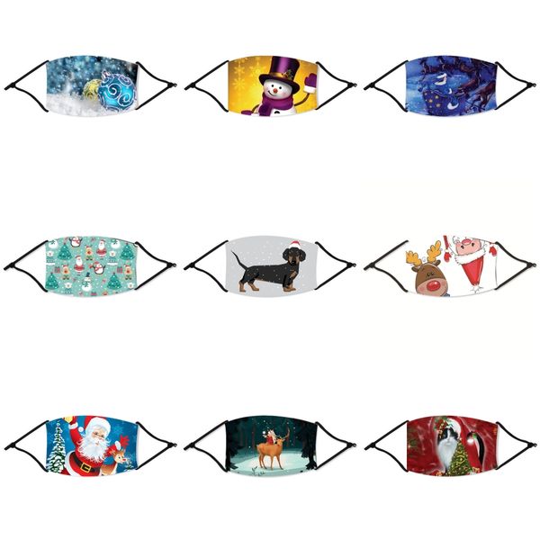 

washable face christmas masks anti-dust reusable blue christmas mask pink pm2.5 breathing valve christmas masks thick 2 carbon filter pro#84, Black