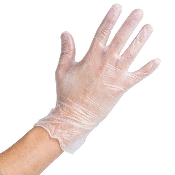 

100pack disposable gloves vinyl gloves non sterile powder latex clear gloves for home, kitchen cleaning