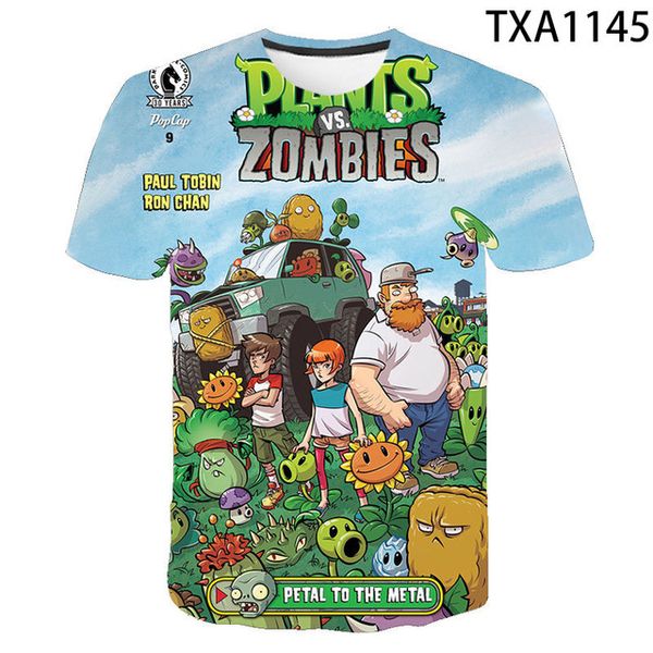 

new plants vs zombies 3d boy girl printed cool 3d print shirts comics horror horror men clothing