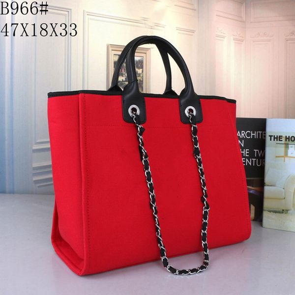 

new fashion handbag large-capacity canvas tote bag shoulder bag free delivery HOT Chain crossbody bag handbags RED Beach bags Designer bags