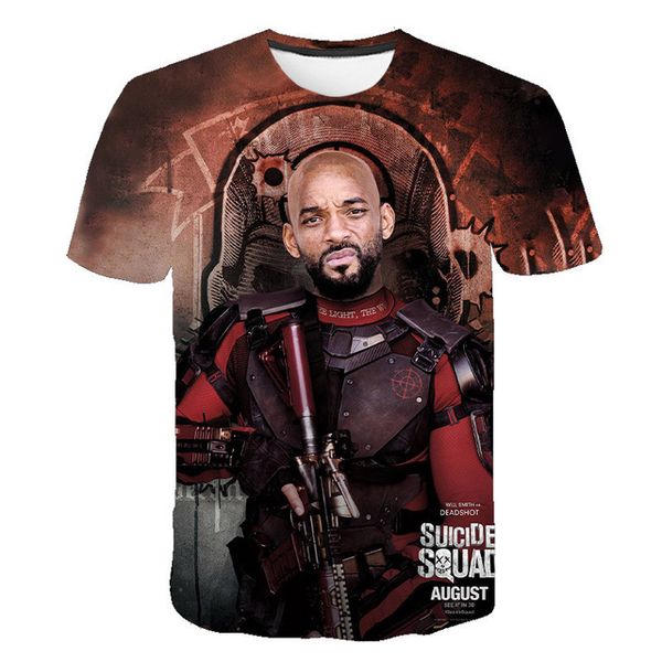 

suicide squad womens mens harley quinn the joker man black red 3d print shirts oversized funny graphic men clothing