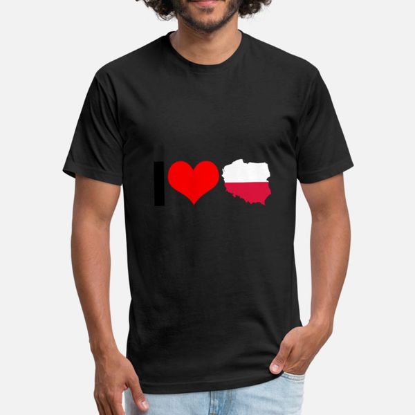 

i love polska t shirt men create cotton round neck outfit gift funny casual summer style vintage shirt