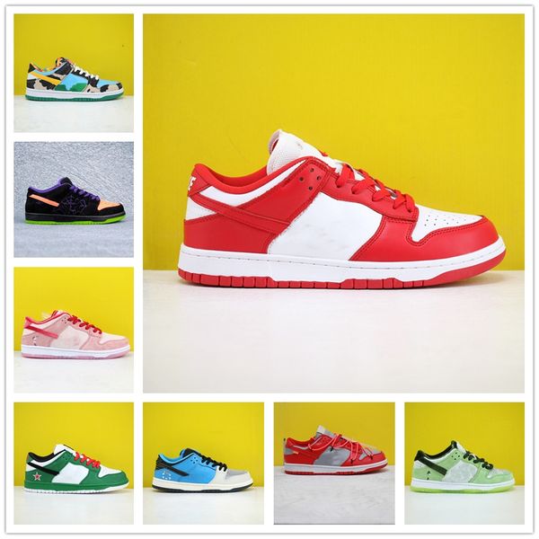 

travis scotts x dunk sb low trd qs raygun tie dye white black pigeon black cement men women casual shoes chunky stylist sports sneaker