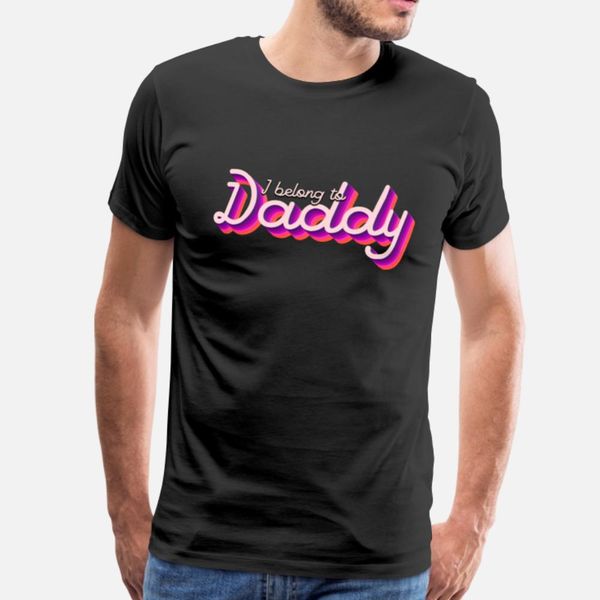 

ddlg i belong to daddy t shirt men printed tee shirt o-neck leisure cute funny casual spring letters shirt