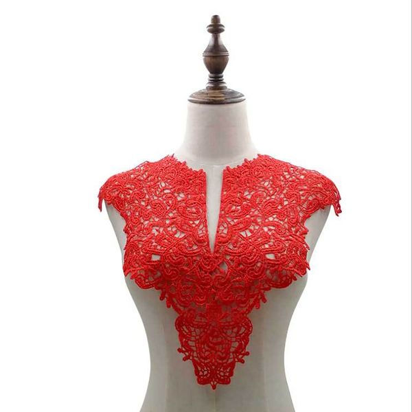 

front lace collar delicate clothes accessory applique embroidery y neck neckline