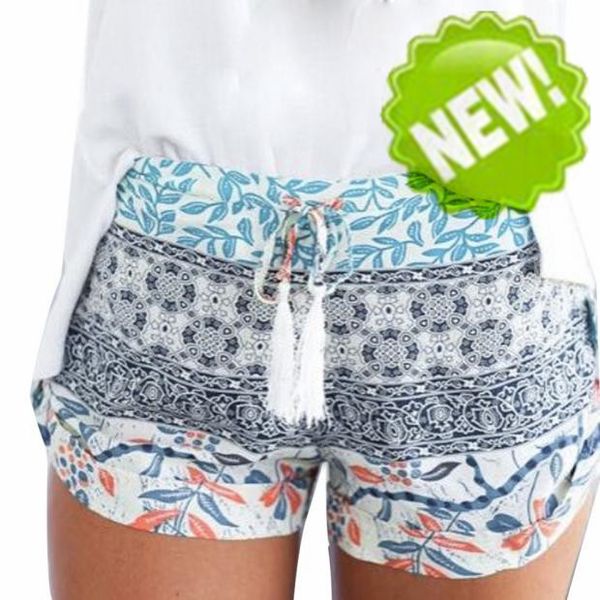 

women girl yoga shorts summer casual shorts high waist short printed, White;red