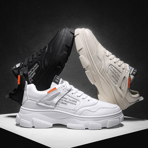 

autumn new style british fashion boots 2020 low vintage workwear men's shoes thick bottomed extra high dad men's shoe