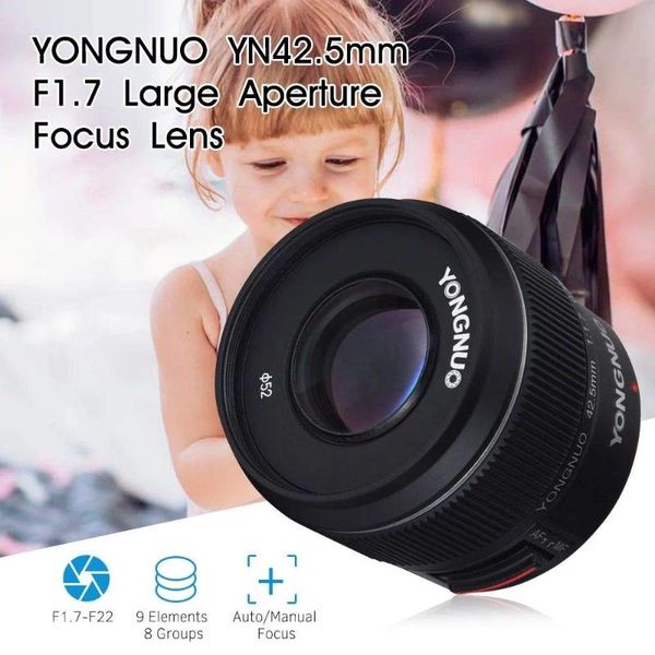 

other cctv cameras yongnuo yn42.5mm f1.7m large aperture af/mf lens standard prime for m4/3 mount dslr gf8 gf9olympuse-pl9