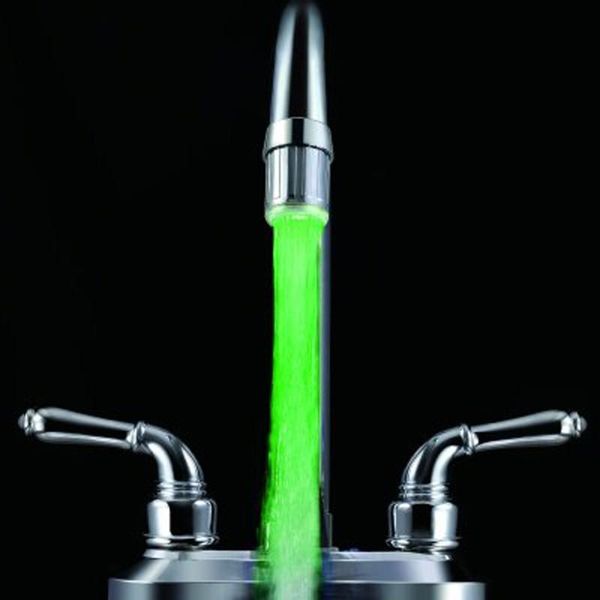 

bathroom sink faucets imc 3-color water glow led faucet light temperature sensor kitchen accessories