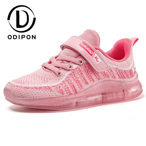 

odipon brand kids sneakers breathable girls sports shoes air sole pink running shoes 2020 child runners athletic basket trainers