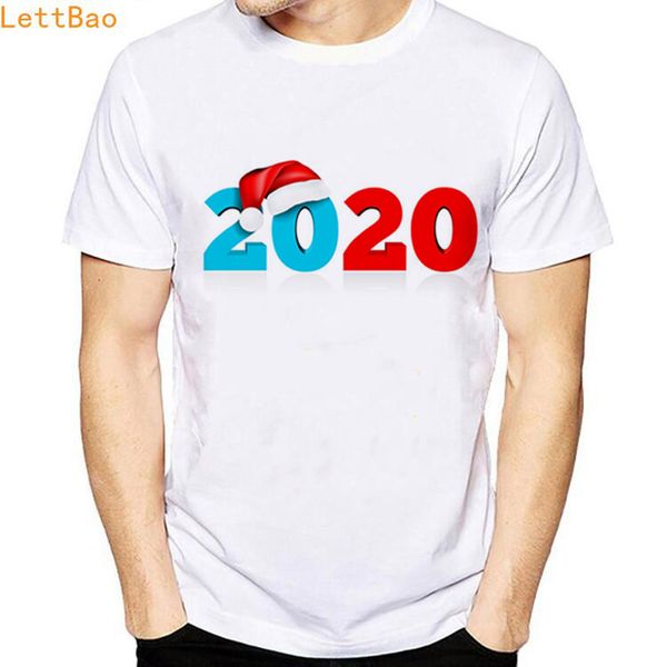 

black friday happy new year 2020 figures under hat of vector tshirt streetwear aesthetic harajuku gothic men t shirt o-neck
