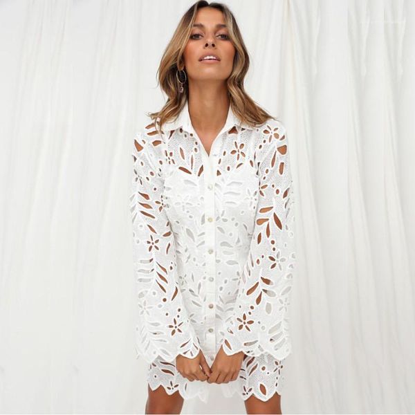 

solid color ladies dress new designers womens dress hollow out ladies dress fashion lapel neck, Black;gray