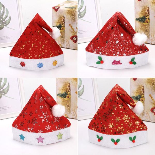 

1 pcs ordinary christmas hat santa hats children cap chiristmas party props christmas ornament kerstmuts#23