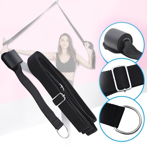 

1pcs resistance bands yoga belt door split legs auxiliary press lacing stretch resistance bands yoga belt door split legs