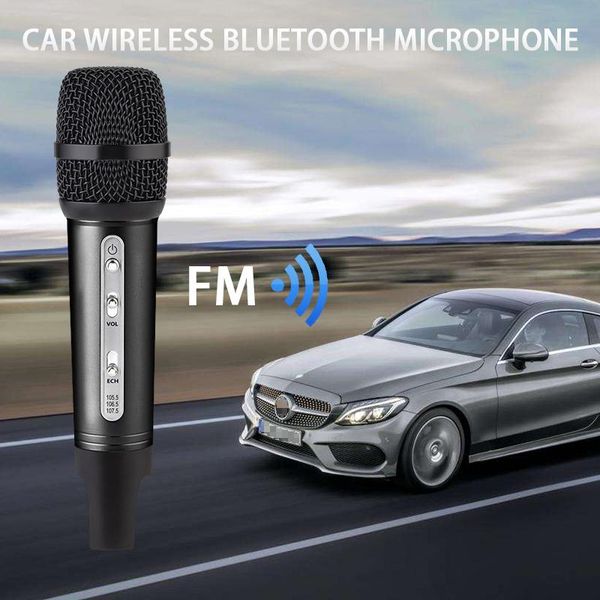 

cgjxswired car radio microphone bluetooth wireless karaoke professional home studio handheld computer capacitive car microphone t191021