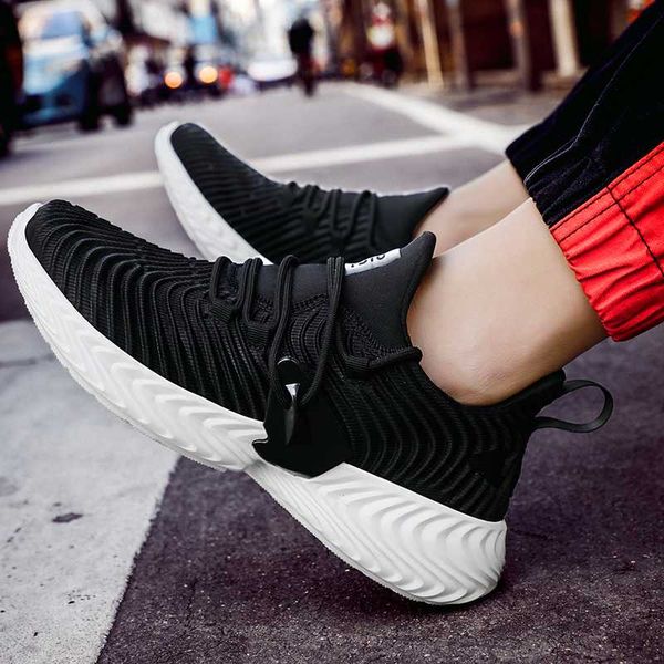 

new mesh men walking sneakers driving office work casual shoes lightweight trainers comfortable breathable zapatillas hombre, Black