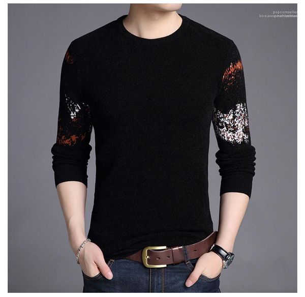 

pattern casual spring autumn young people long sleeve mens sweater mens designer warm sweater fashion, White;black