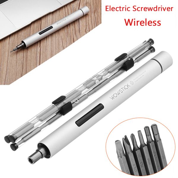 

wowstick 1p+ 19 in 1 aluminum alloy electric screw driver cordless power screwdriver repair tools for daily repairing