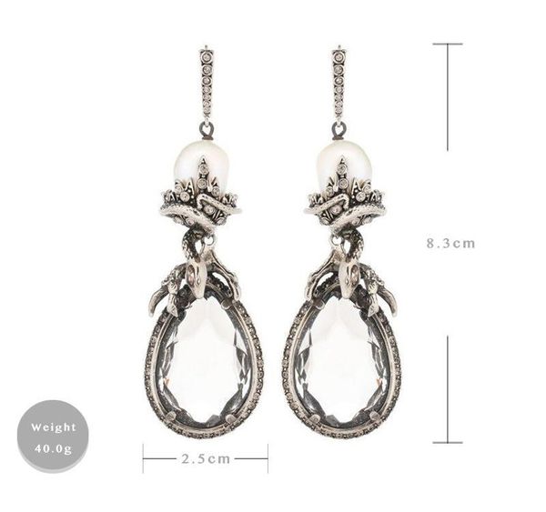 

fashion snake pendant design earrings animal earrings002, Golden;silver